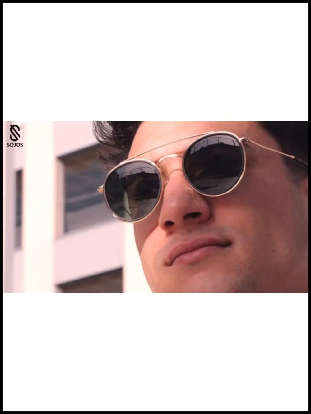 Retro Vintage Round Polarized Sunglasses Double Bridge Circle Sunnies